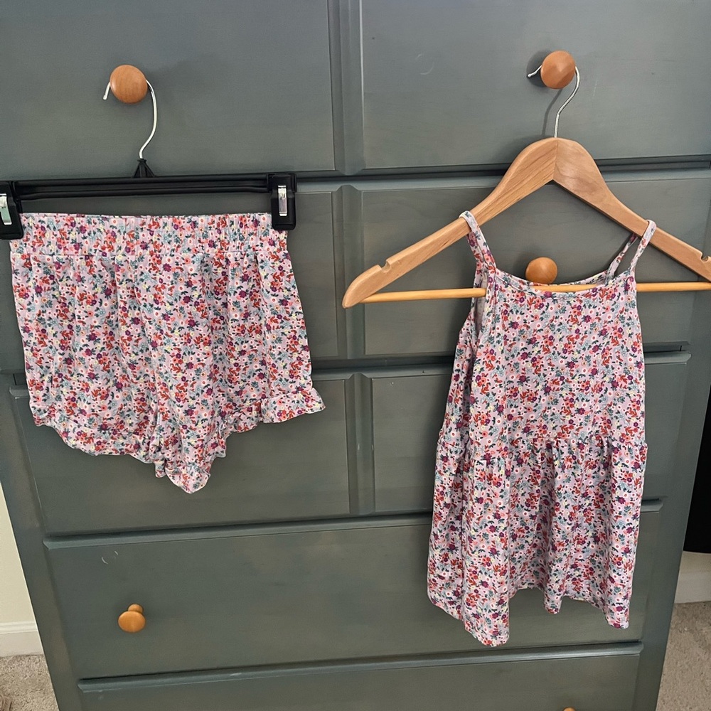 Charming Floral Kids Matching Set